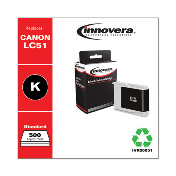 Remanufactured Lc51bk Ink, 500 Page-yield, Black