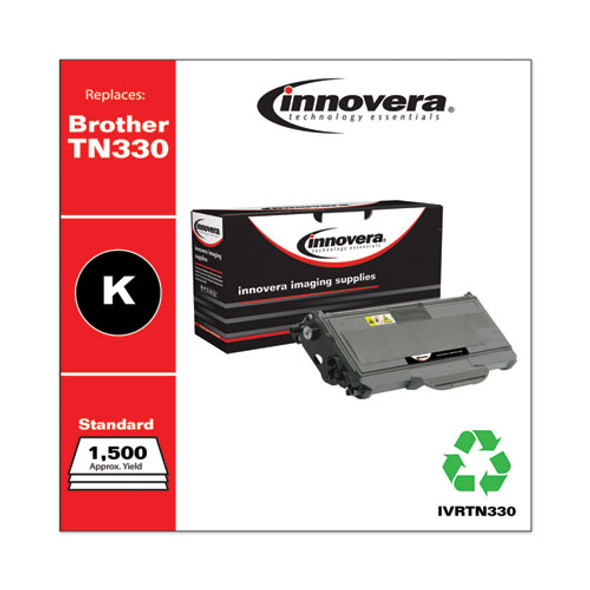 Remanufactured Black Toner Cartridge, Replacement For Brother Tn330, 1,500 Page-yield
