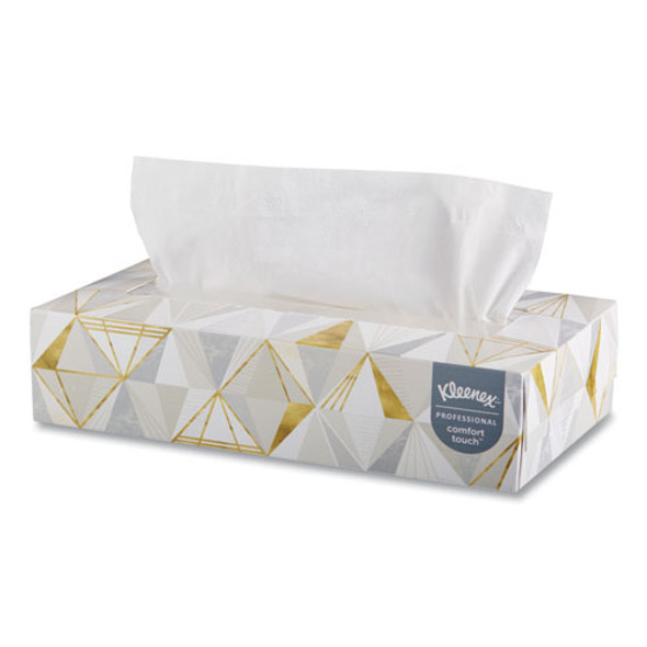 White Facial Tissue, 2-ply, White, Pop-up Box, 125 Sheets/box, 48 Boxes/carton