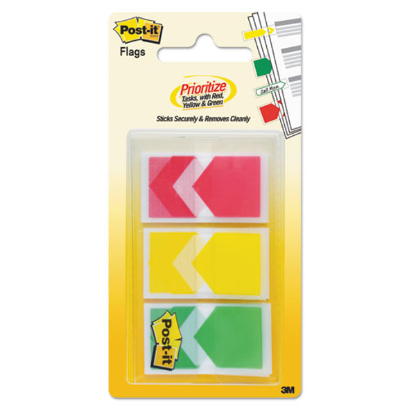 Arrow 1" Prioritization Page Flags, Red/yellow/green, 60/pack