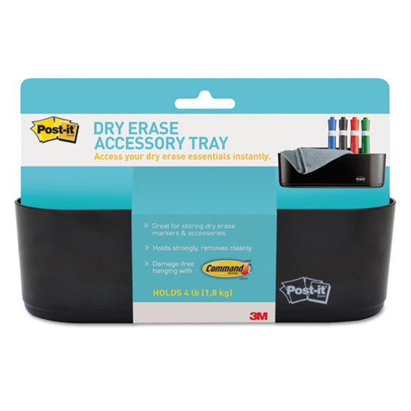 Dry Erase Accessory Tray, 8 1/2 X 3 X 5 1/4, Black