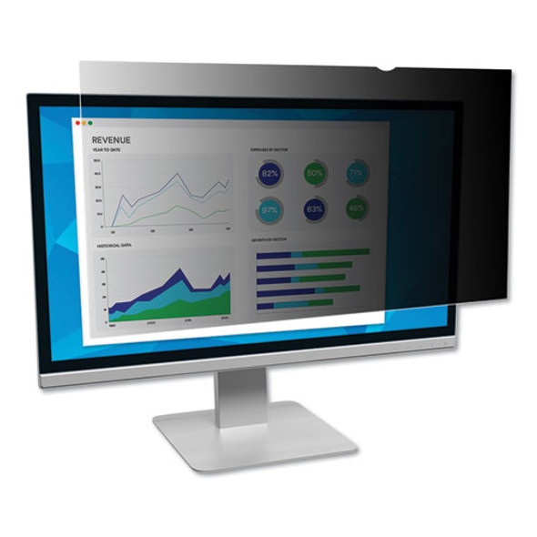 Frameless Blackout Privacy Filter For 23.8" Widescreen Monitor, 16:9 Aspect Ratio