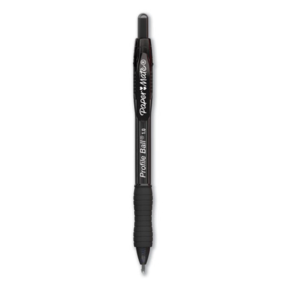 Profile Retractable Ballpoint Pen, Bold 1 Mm, Black Ink/barrel, 36/pack