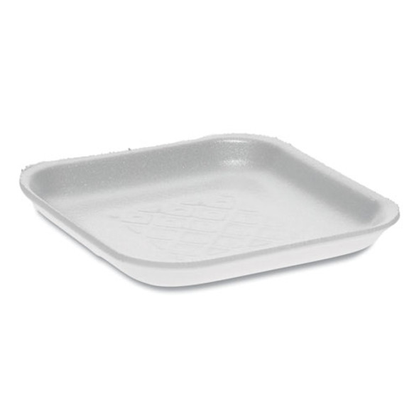 Supermarket Tray, #1s, 1-compartment, 5.1 X 5.1 X 0.65, White, 1,000/carton