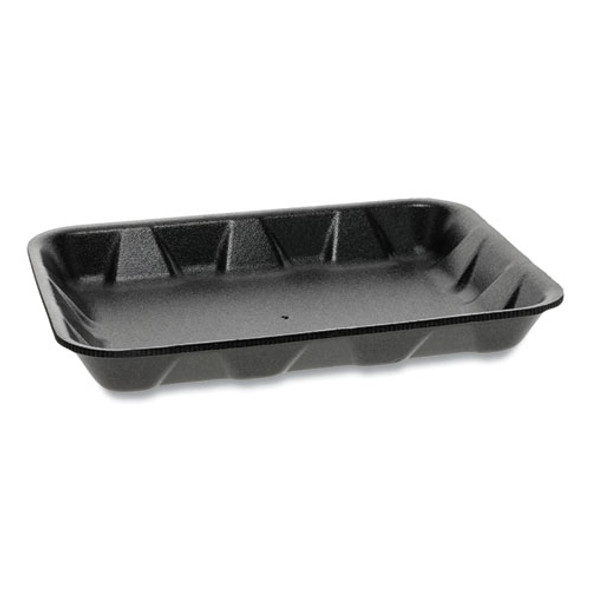 Supermarket Tray, #4d1, 1-compartment, 9.5 X 7 X 1.25, Black, 500/carton