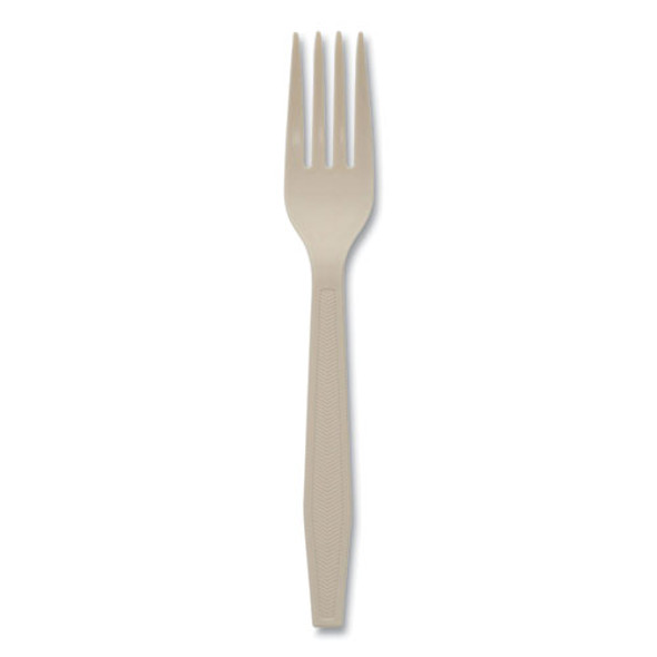 Earthchoice Psm Cutlery, Heavyweight, Fork, 6.88", Tan, 1,000/carton