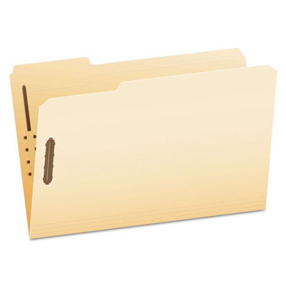 Manila Folders With Two Fasteners, 1/3-cut Tabs, Legal Size, 50/box