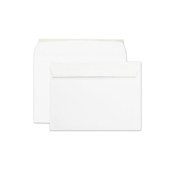 Open-side Booklet Envelope, #10 1/2, Cheese Blade Flap, Redi-strip Closure, 9 X 12, White, 100/box