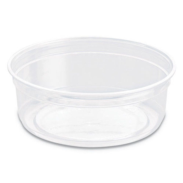 Bare Eco-forward Rpet Deli Containers, 4.6" Dia, Clear, 500/carton