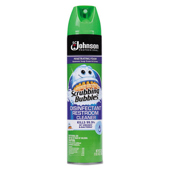 Disinfectant Restroom Cleaner, Clean Fresh Scent, 25 Oz Aerosol Can