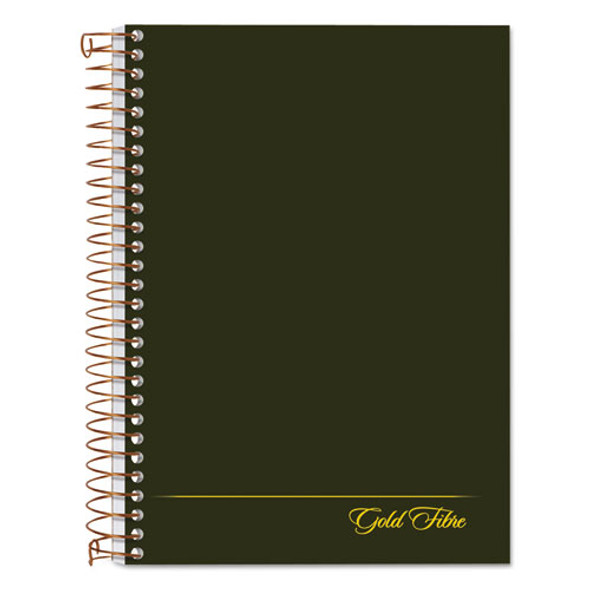 Gold Fibre Personal Notebooks, 1 Subject, Medium/college Rule, Classic Green Cover, 7 X 5, 100 Sheets