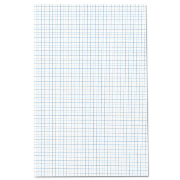 Quadrille Pads, 4 Sq/in Quadrille Rule, 11 X 17, White, 50 Sheets