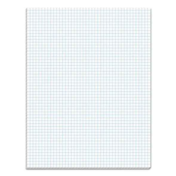 Quadrille Pads, 5 Sq/in Quadrille Rule, 8.5 X 11, White, 50 Sheets - IVSTOP33051