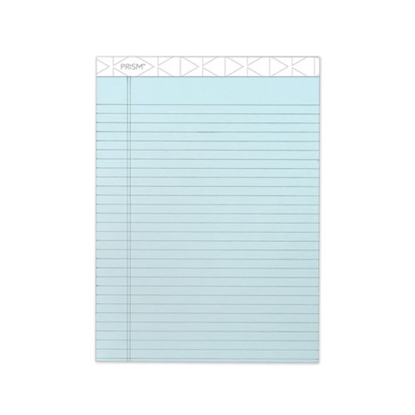 Prism + Writing Pads, Wide/legal Rule, 8.5 X 11.75, Pastel Blue, 50 Sheets, 12/pack