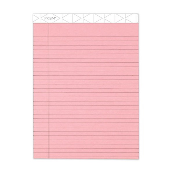 Prism + Writing Pads, Wide/legal Rule, 8.5 X 11.75, Pastel Pink, 50 Sheets, 12/pack
