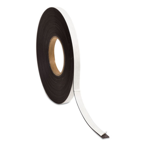 Magnetic Adhesive Tape Roll, 0.5" X 50 Ft, Black, 1/roll