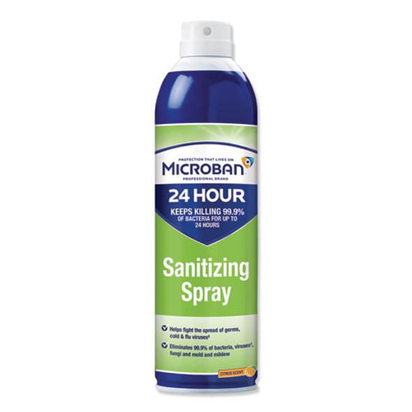 24-hour Disinfectant Sanitizing Spray, Citrus, 15 Oz