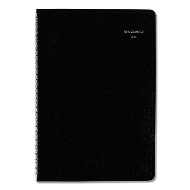 Monthly Planner, 12 X 8, Black Cover, 2020-2021