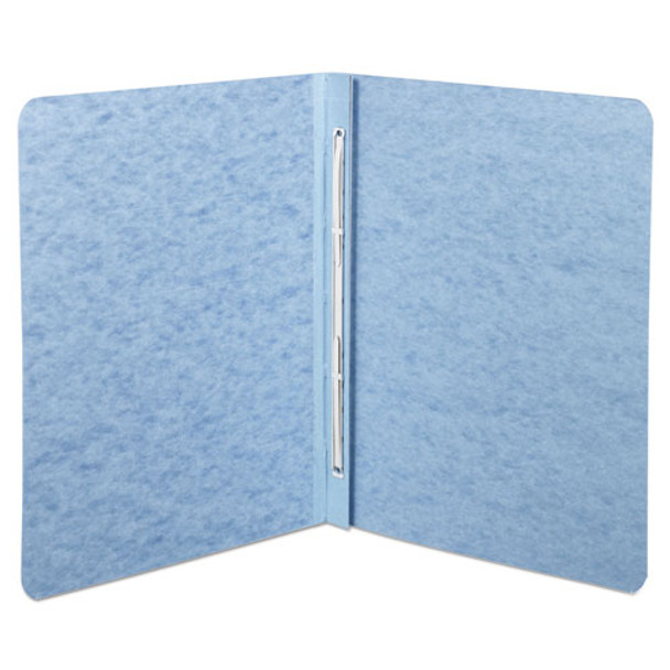 Pressboard Report Cover, Prong Clip, Letter, 3" Capacity, Light Blue