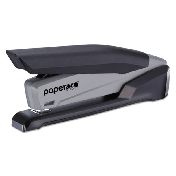 Ecostapler Spring-powered Desktop Stapler, 20-sheet Capacity, Black/gray