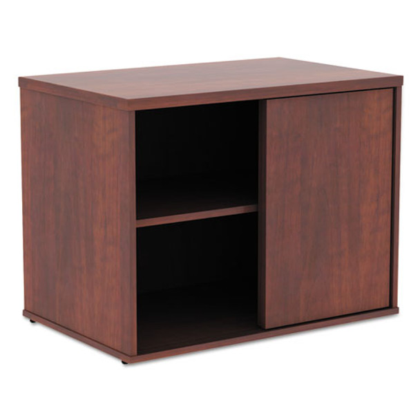 Alera Open Office Low Storage Cabinet Credenza, 29 1/2 X 19 1/8x 22 7/8, Cherry