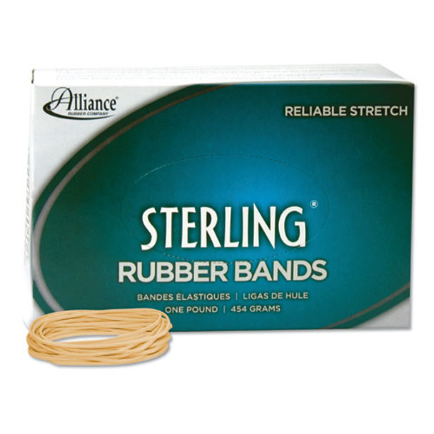 Sterling Rubber Bands, Size 19, 0.03" Gauge, Crepe, 1 Lb Box, 1,700/box