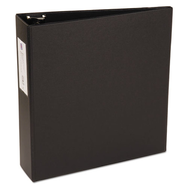 Economy Non-view Binder With Round Rings, 3 Rings, 3" Capacity, 11 X 8.5, Black - IVSAVE04601