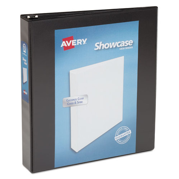 Showcase Economy View Binder With Round Rings, 3 Rings, 1.5" Capacity, 11 X 8.5, Black