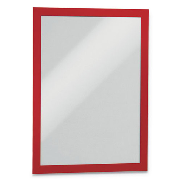 Duraframe Sign Holder, 8 1/2" X 11", Red Frame, 2/pack