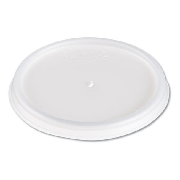 Plastic Lids, 4oz Cups, Translucent, 100/sleeve, 10 Sleeves/carton