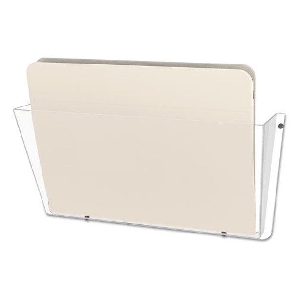 Unbreakable Docupocket Wall File, Letter, 14 1/2 X 3 X 6 1/2, Clear