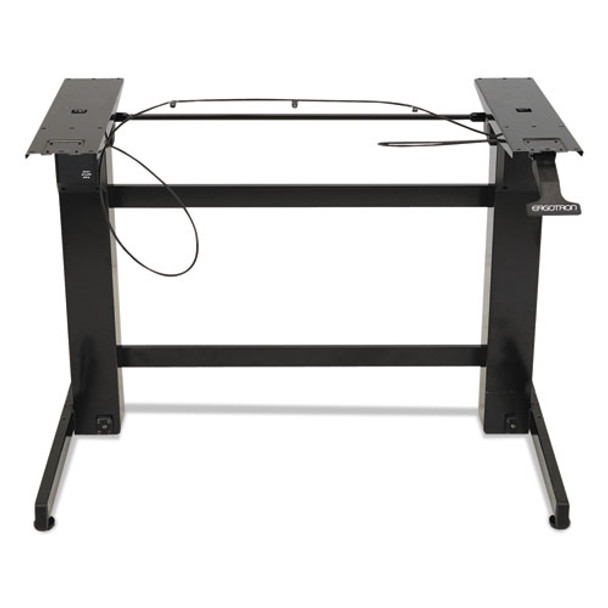 Workfit-b Sit-stand Workstation Base, Heavy-duty, 88 Lbs Max Weight Cap, 42w X 26d X 51.5h, Black