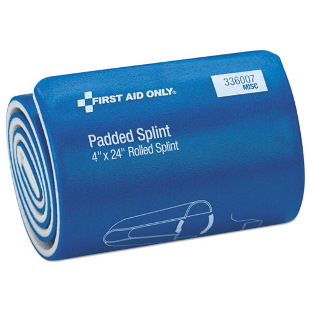 Padded Splint, 4" X 24", Blue/white