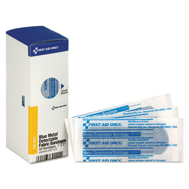 Refill F/smartcompliance Gen Cabinet, Blue Metal Detectable Bandages,1x3,40/bx