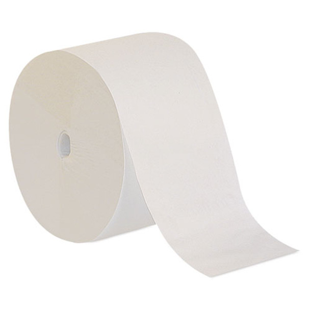 Compact Coreless One-ply Bath Tissue, Septic Safe, White, 3000 Sheets/roll, 18 Rolls/carton