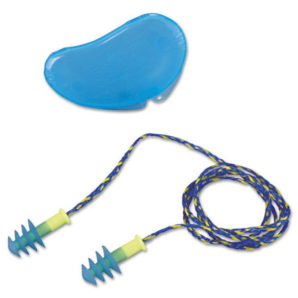 Fus30 Hp Fusion Multiple-use Earplugs, Reg, 27nrr, Corded, Be/we, 100 Pairs