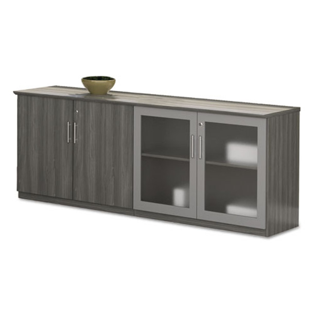 Medina Series Low Wall Cabinet With Doors, 72w X 20d X 29 1/2h, Gray Steel, Box2