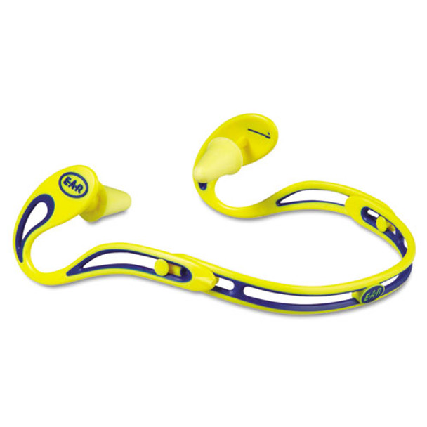 E a r Swerve Banded Hearing Protector, Corded, Yellow