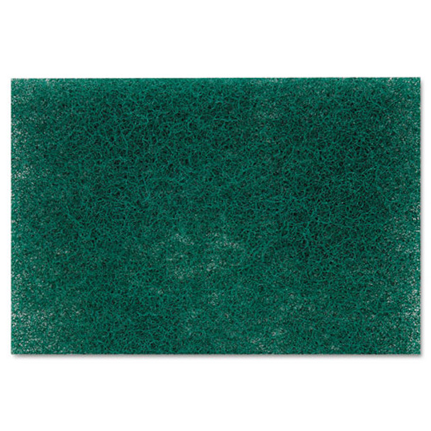 Commercial Heavy Duty Scouring Pad 86, 6" X 9", Green, 12/pack, 3 Packs/carton