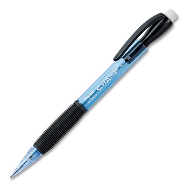 Champ Mechanical Pencil, 0.7 Mm, Hb (#2.5), Black Lead, Blue Barrel, Dozen