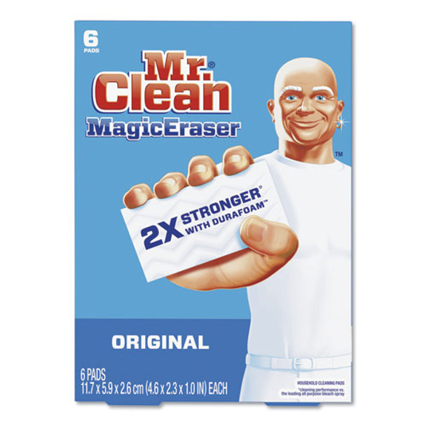 Magic Eraser, 2 3/10 X 4 3/5 X 1, White, 6/pack, 6 Pack/carton