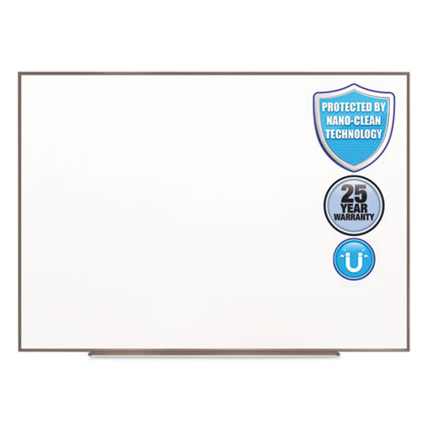 Fusion Nano-clean Magnetic Whiteboard, 96 X 48, Silver Frame