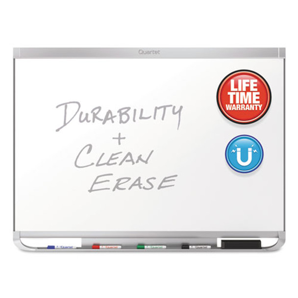 Prestige 2 Duramax Magnetic Porcelain Whiteboard, 48 X 36, Silver Frame