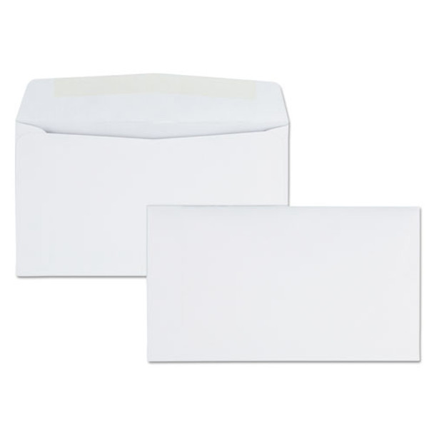 Business Envelope, #6 3/4, Commercial Flap, Gummed Closure, 3.63 X 6.5, White, 500/box