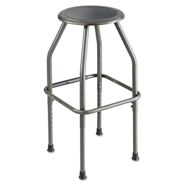 Diesel Industrial Stool With Stationary Seat, 30" Seat Height, Supports Up To 250 Lbs., Pewter Seat/pewter Back, Pewter Base