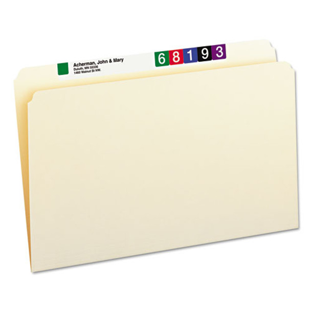 Manila File Folders, Straight Tab, Legal Size, 100/box - IVSSMD15300