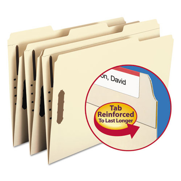 Top Tab 2-fastener Folders, 1/3-cut Tabs, Legal Size, 11 Pt. Manila, 50/box - IVSSMD19547