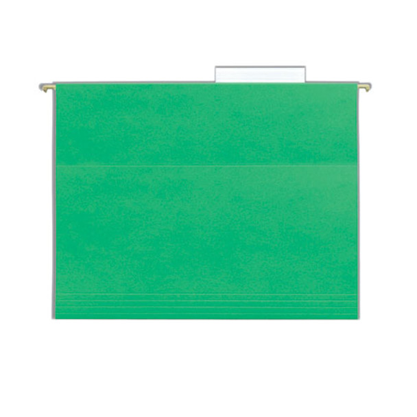 Tuff Hanging Folders With Easy Slide Tab, Letter Size, 1/3-cut Tab, Green, 18/box