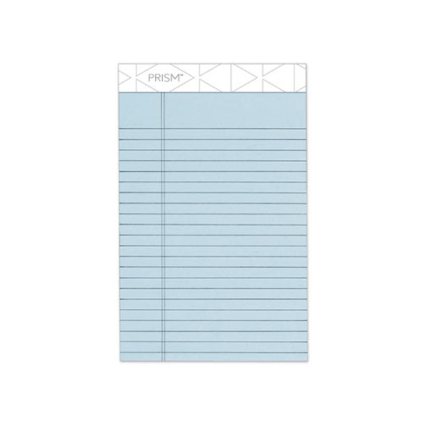 Prism + Writing Pads, Narrow Rule, 5 X 8, Pastel Blue, 50 Sheets, 12/pack