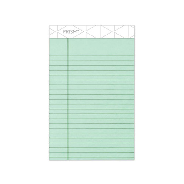 Prism + Writing Pads, Narrow Rule, 5 X 8, Pastel Green, 50 Sheets, 12/pack